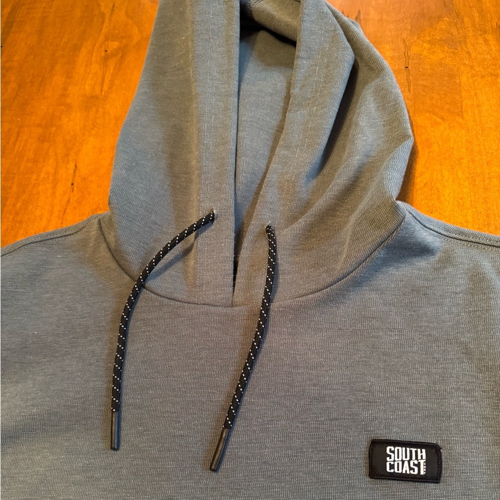 Men’s lightweight surf hoodie - Slate blue - Picture 2 of 3